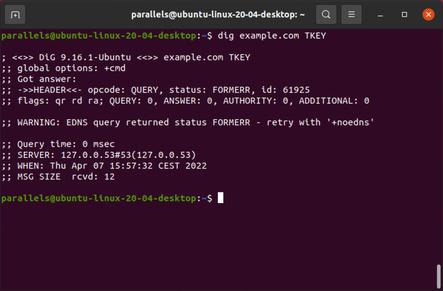 TKEY lookup in Linux